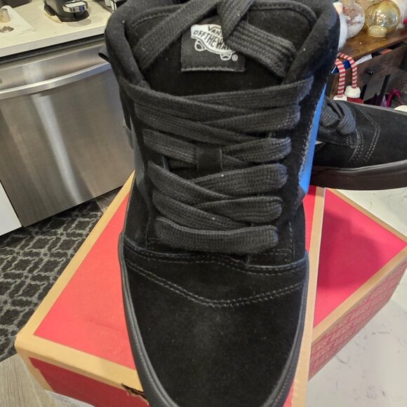 Vans Knu Skool Shoe Lifestyle Retro Chunky Suede Black/Black VN0009QCBKA Mens 10 - Picture 2 of 14